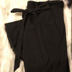 High Waisted with Bow Black Dress Pants 🖤